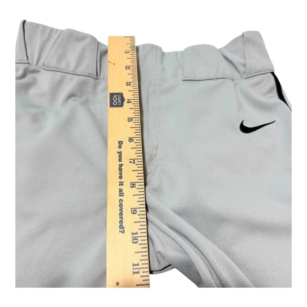2 Pairs Nike Dri-FIT Swingman Baseball Pants Gray Navy Piped Small
